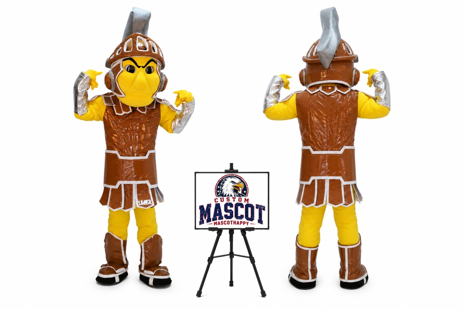 Spartan Trojan Knight Sparty Mascot Costume Spartan Trojan Knight Sparty Mascot Costume