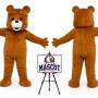 Bear Mascot Animal Character Costume Mascot Costume