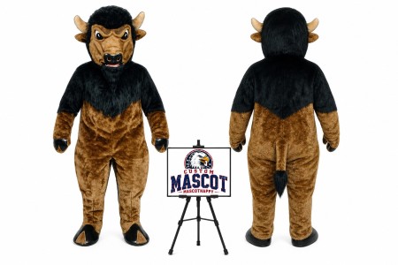 Bison Bull Adult Mascot Costume Mascot Costume