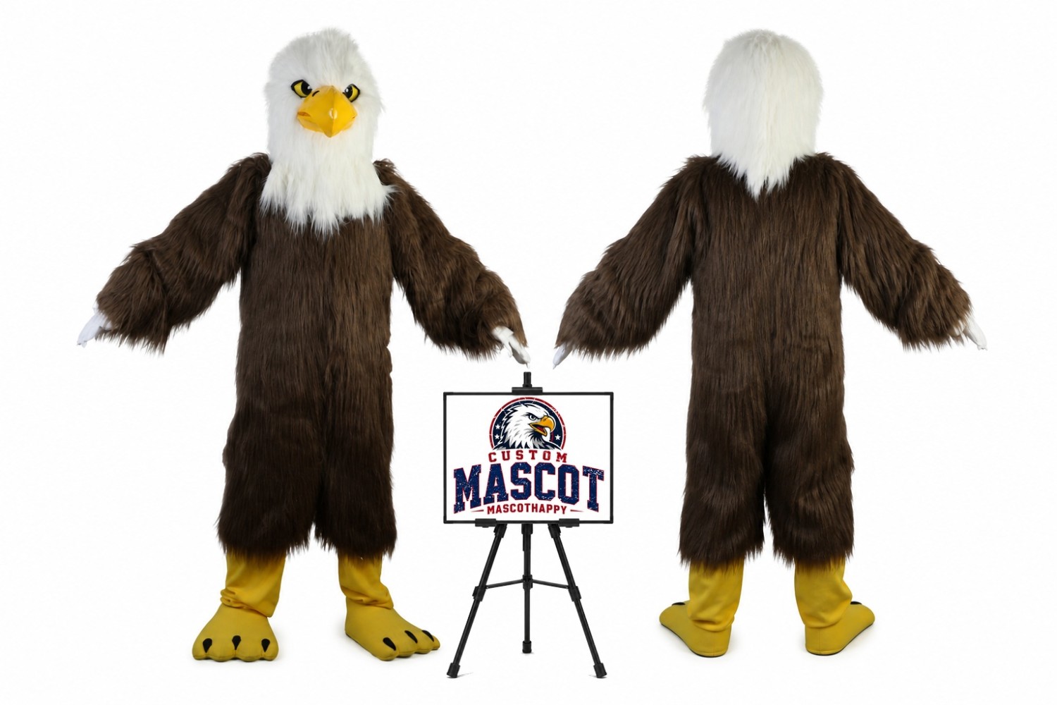 Eagle Long Hair Mascot Costume Eagle Long Hair Mascot Costume
