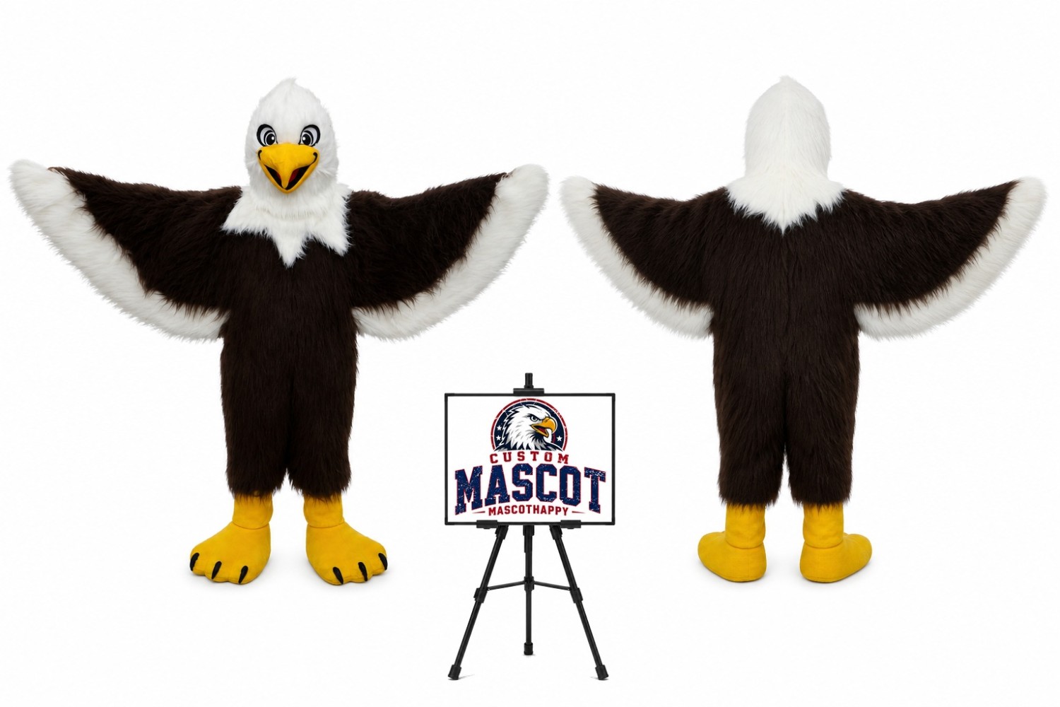 Eagle Long Wool Mascot Costume Eagle Long Wool Mascot Costume