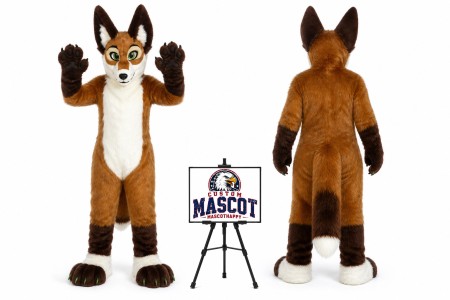 Long Fur Wolf Dog Fursuit Mascot Furry Costume Mascot Costume