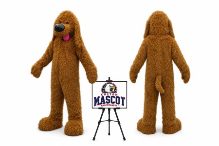 Poodle Dog Mascot Costume