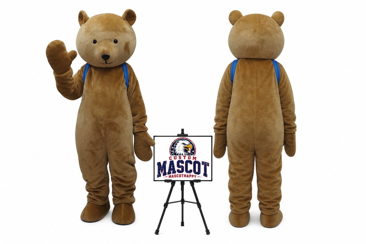 Teddy Bear Adult Mascot Costume Teddy Bear Adult Mascot Costume