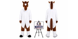 Piebald Horse Mascot Costume Piebald Horse Mascot Costume