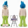 Bubble Boy Mascot Costume