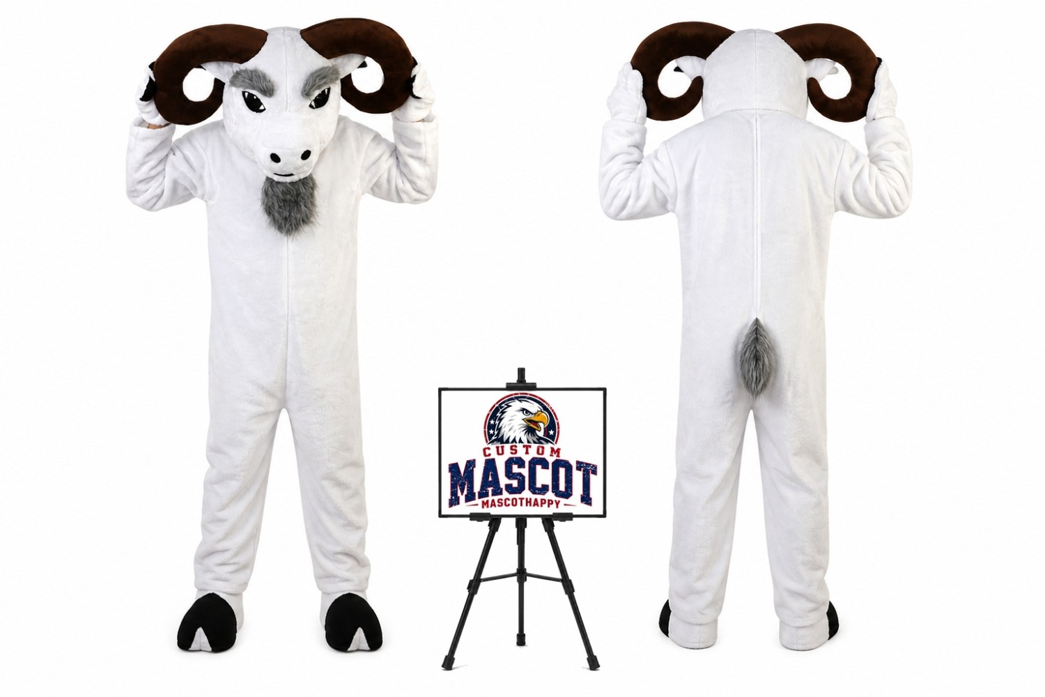 Buck Ram Mascot Costume Buck Ram Mascot Costume