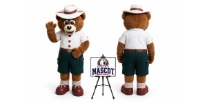 Buddy Bear Crealy Park In Devon Mascot Costume Buddy Bear Crealy Park In Devon Mascot Costume