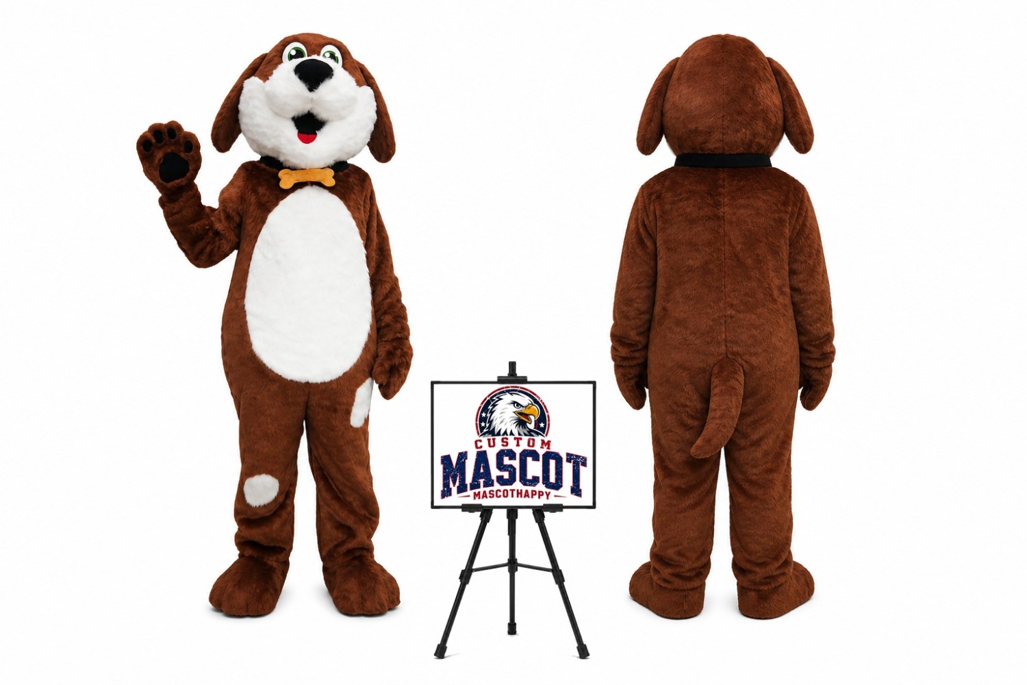 Buddy & Dog Mascot Costume Buddy & Dog Mascot Costume