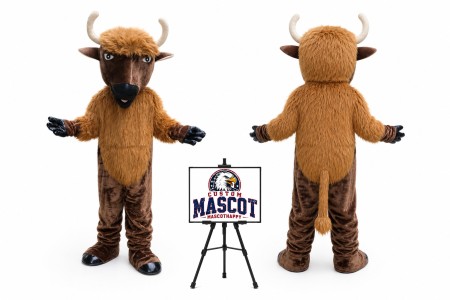Bull Mascot Cattle Cow Costume Mascot Costume