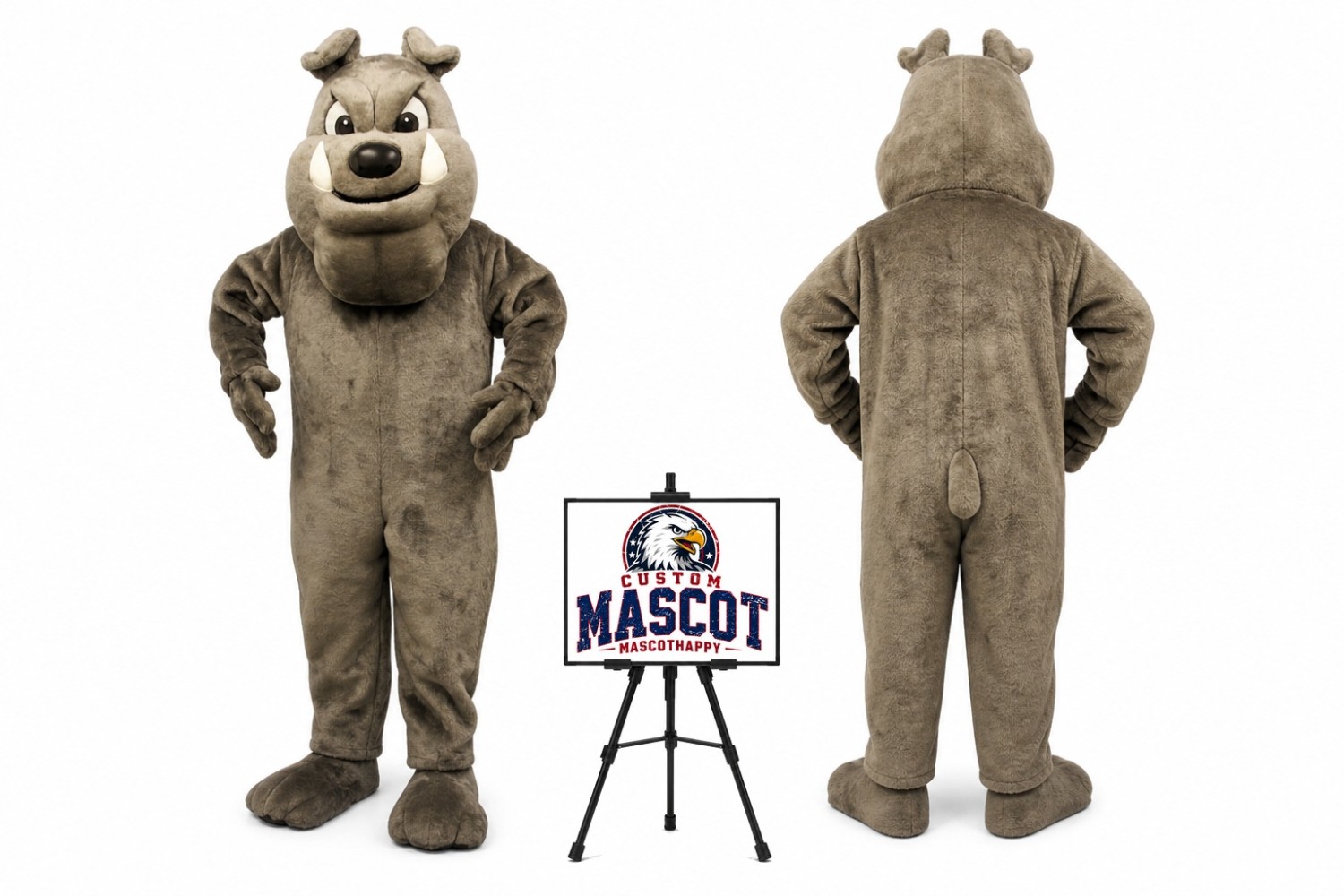 Buster Bulldog Mascot Costume Buster Bulldog Mascot Costume