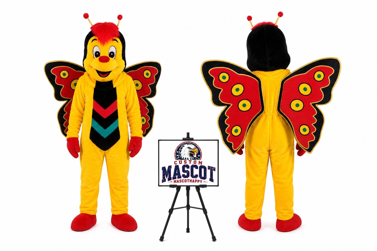 Butterfly Mascot Costume Butterfly Mascot Costume