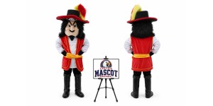Captain Hook Pirate Mascot Costume for Parties Captain Hook Pirate Mascot Costume for Parties