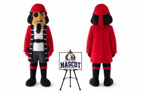 Captain Pirate Halloween Mascot Costume for Halloween Events