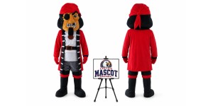Captain Pirate Mascot Costume for Parties Captain Pirate Mascot Costume for Parties
