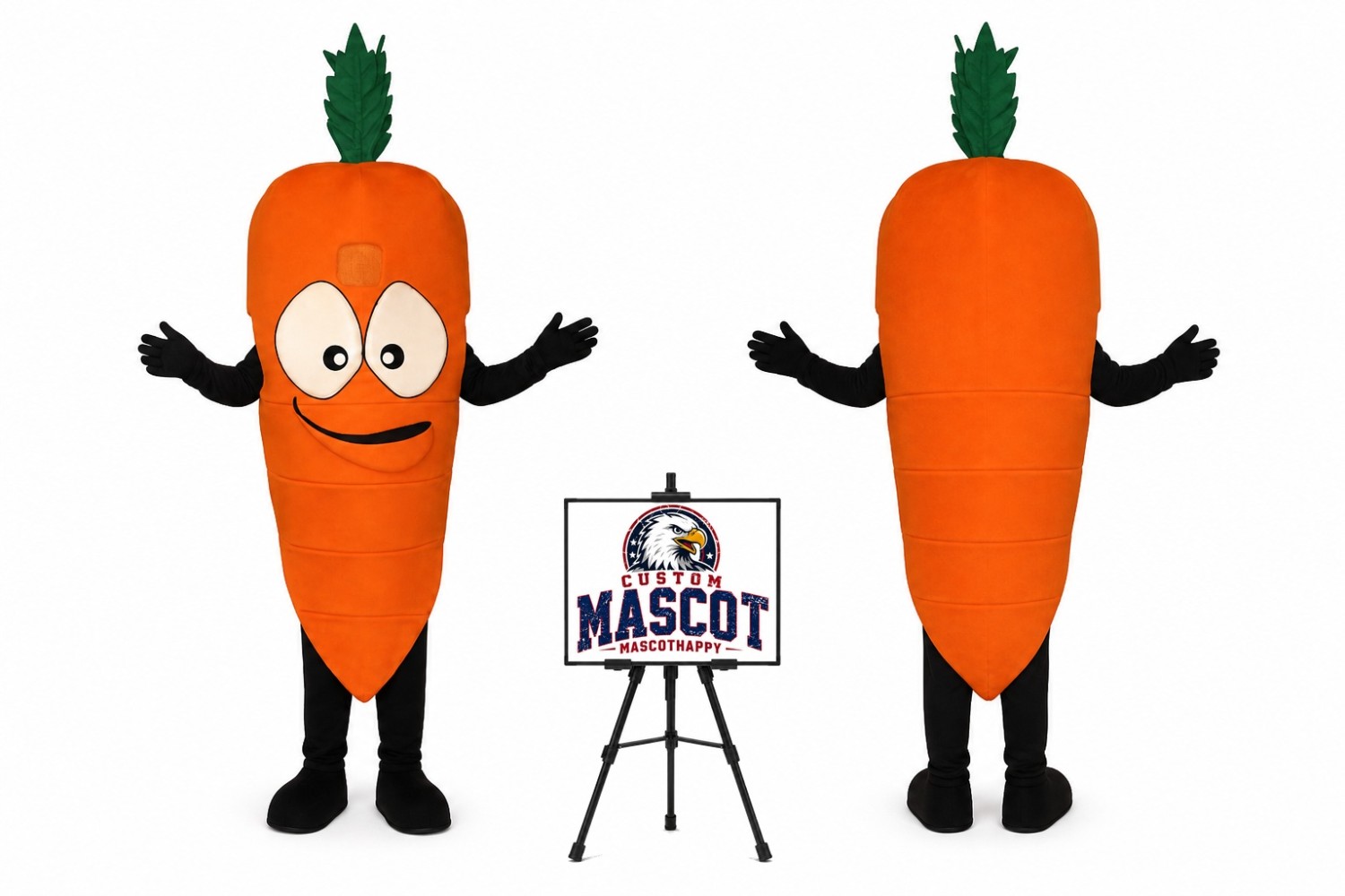 Carrot Cartoon Mascot Costume Carrot Cartoon Mascot Costume