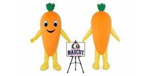 Carrot Vegetable Mascot Costume Carrot Vegetable Mascot Costume