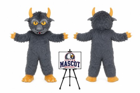 Cartoon Animal Plush Long Bison Mascot Costume
