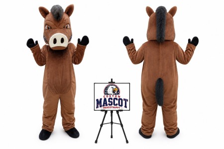 Cartoon Animal Ferocious Wild Boar Mascot Costume