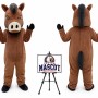 Cartoon Animal Ferocious Wild Boar Mascot Costume