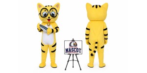 Cartoon Animal Glasses Little Flower Cat Mascot Costume Cartoon Animal Glasses Little Flower Cat Mascot Costume