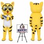 Cartoon Animal Glasses Little Flower Cat Mascot Costume
