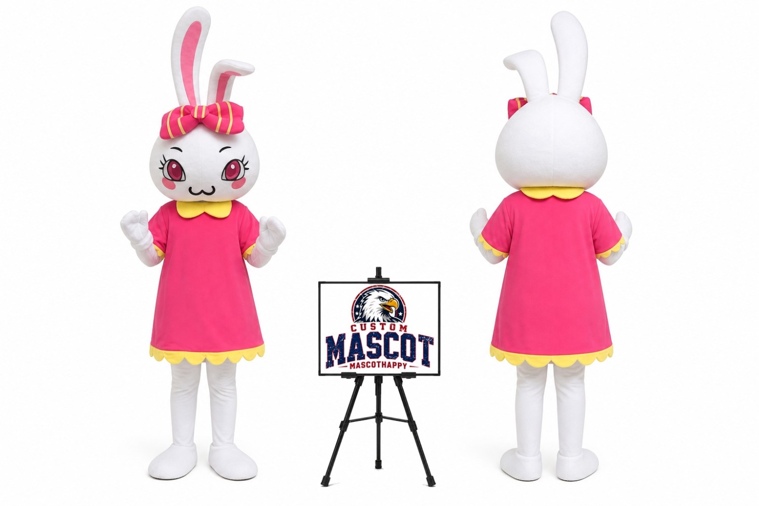 Cartoon Animal Little Rabbit Mascot Costume for Easter Events Cartoon Animal Little Rabbit Mascot Costume for Easter Events