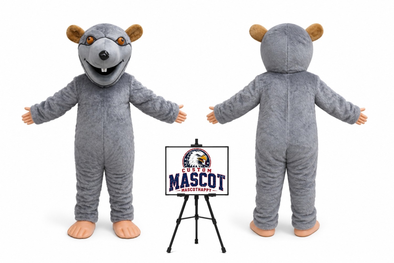 Cartoon Animal Long-Haired Mouse Mascot Costume Cartoon Animal Long-Haired Mouse Mascot Costume