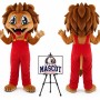Cartoon Animal Long-Haired Lion Mascot Costume