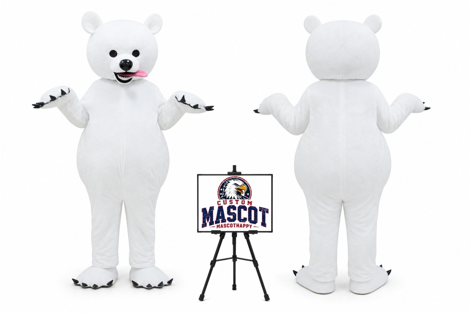 Cartoon Animal Plush Samoyed Dog Mascot Costume Cartoon Animal Plush Samoyed Dog Mascot Costume