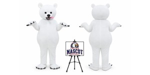 Cartoon Animal Plush Samoyed Dog Mascot Costume Cartoon Animal Plush Samoyed Dog Mascot Costume