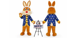 Cartoon Animal Rabbit Mascot Costume for Easter Events Cartoon Animal Rabbit Mascot Costume for Easter Events