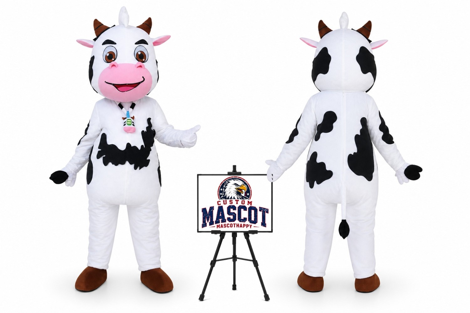 Cartoon Animal, Happy Cow, Cow Mascot Costume Cartoon Animal, Happy Cow, Cow Mascot Costume