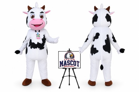 Cartoon Animal, Happy Cow, Cow Mascot Costume