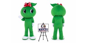 Cartoon Apple Mascot Costume for Food Events Cartoon Apple Mascot Costume for Food Events