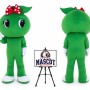 Cartoon Apple Mascot Costume for Food Events