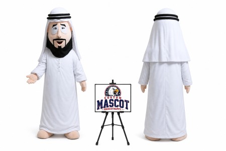 Cartoon Arab King Mascot Costume