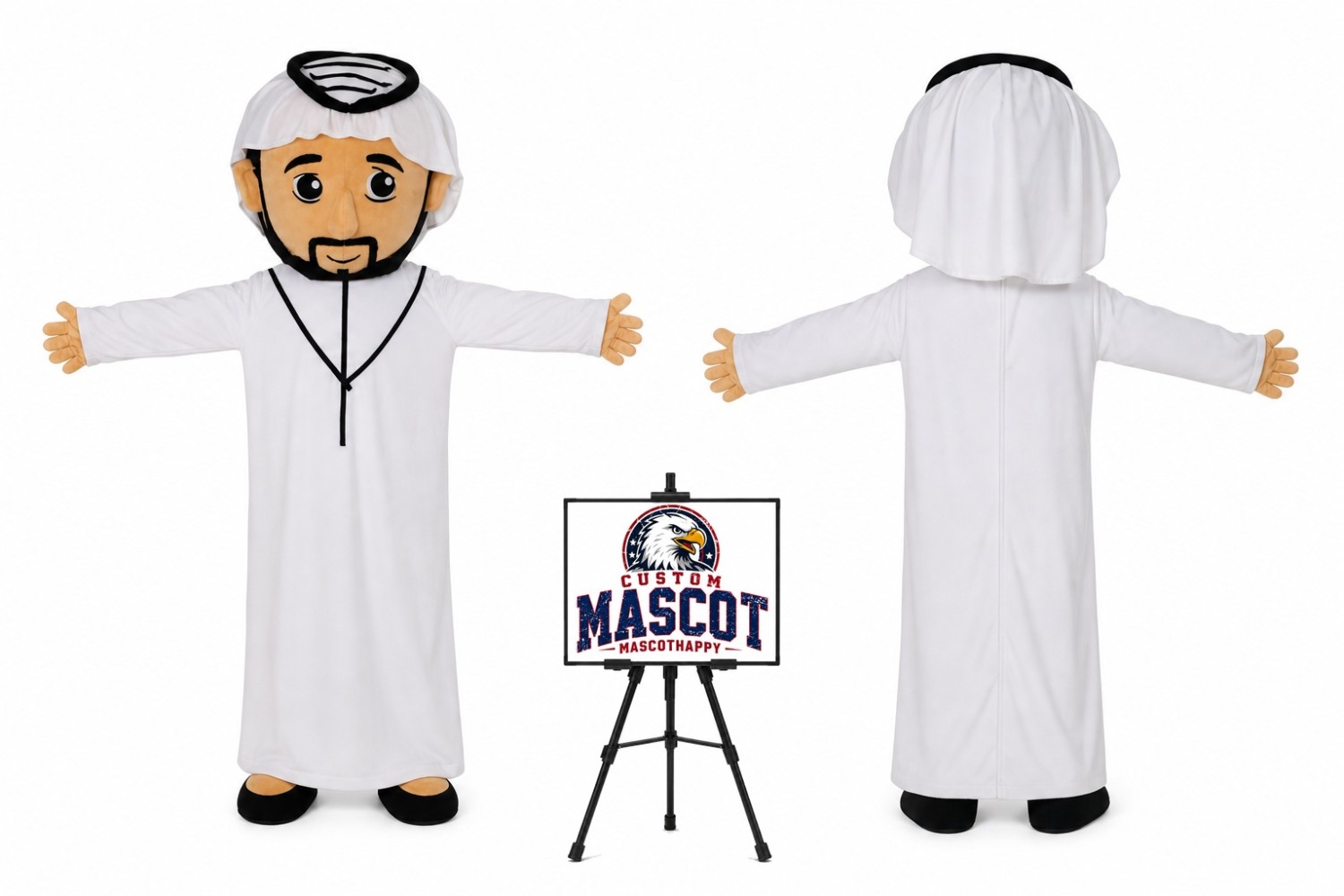 Cartoon Arab Prince Mascot Costume Cartoon Arab Prince Mascot Costume