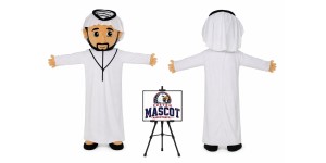 Cartoon Arab Prince Mascot Costume Cartoon Arab Prince Mascot Costume