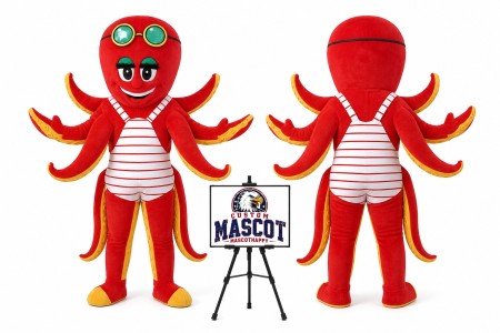 Cartoon Character Adult Octopus Mascot Costume