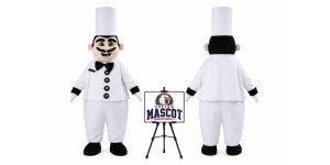 Cartoon Chef Mascot Costume for Food Events Cartoon Chef Mascot Costume for Food Events