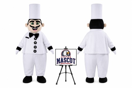 Cartoon Chef Mascot Costume for Food Events