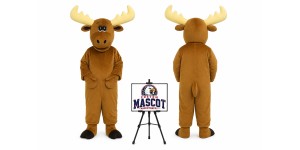 Cartoon Christmas Elk Mascot Costume for Christmas Events Cartoon Christmas Elk Mascot Costume for Christmas Events