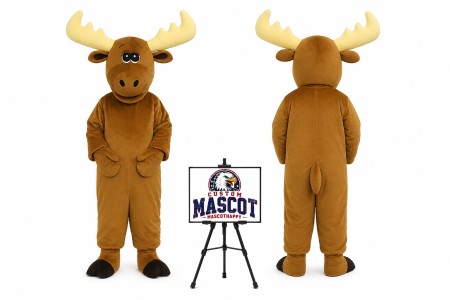 Cartoon Christmas Elk Mascot Costume for Christmas Events
