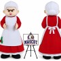 Cartoon Christmas Grandma Mascot Costume for Christmas Events