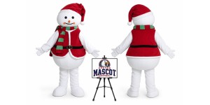 Cartoon Christmas Snowman Mascot Costume for Christmas Events Cartoon Christmas Snowman Mascot Costume for Christmas Events