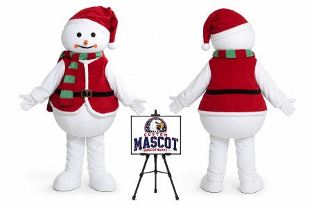 Cartoon Christmas Snowman Mascot Costume for Christmas Events