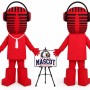 Cartoon Coca Cola Music Mascot Costume