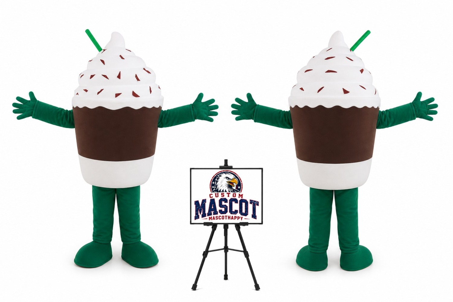 Cartoon Cone Ice Mascot Costume Cartoon Cone Ice Mascot Costume