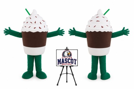 Cartoon Cone Ice Mascot Costume